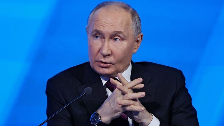 ロシアのプーチン大統領/Evgenia Novozhenina/Reuters