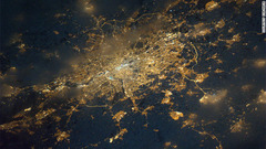 ロンドンの夜景　写真提供：ESA/NASA