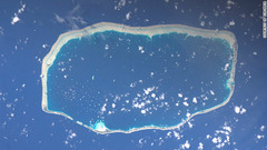 トアウ環礁（仏領ポリネシア）　写真提供：ESA/NASA