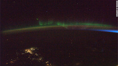 北極圏のオーロラ　写真提供：ESA/NASA