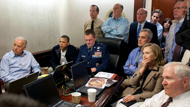 オバマ米大統領らが状況を映像で確認していたという（写真提供：ホワイトハウス）