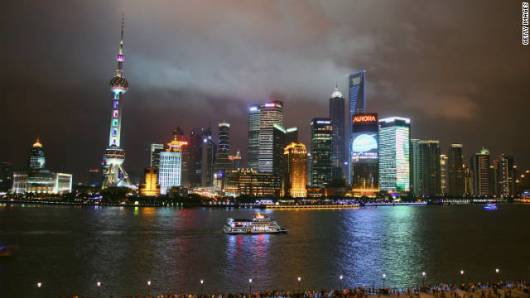 中国・上海の夜景
