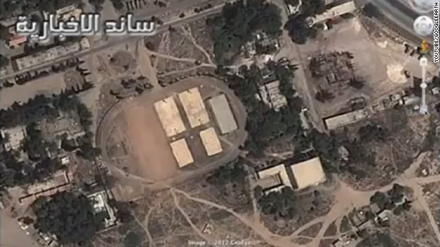 シリア反体制派が化学兵器の保管施設としてユーチューブに掲載したビデオ画像