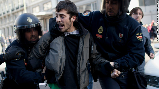 スペイン・マドリードでは逮捕者も出た