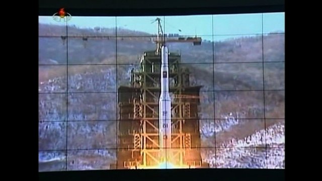 昨年１２月のロケット発射＝朝鮮中央通信から
