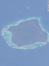 インド洋のベンガル湾内にある北センチネル島 写真提供＝NASA