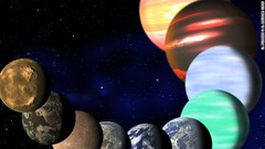 ケプラー望遠鏡が発見した惑星の多様性を示すイメージ図