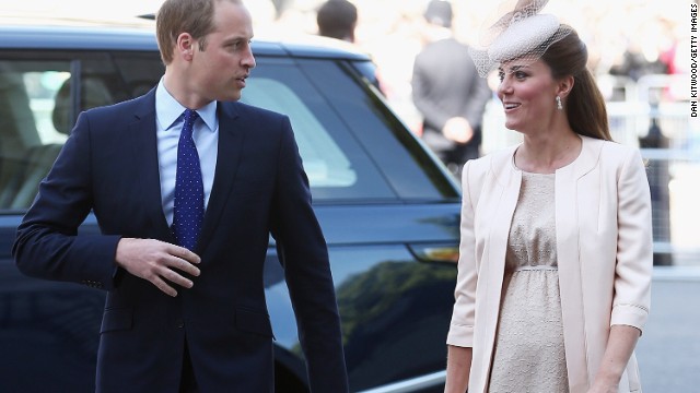 英女王戴冠６０周年のイベントに出席するウィリアム王子とキャサリン妃。７月に出産が見込まれている