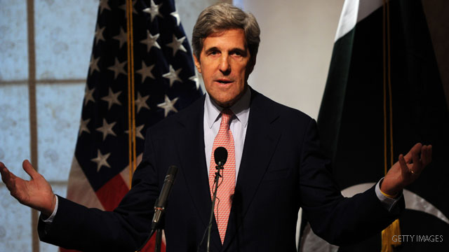 ケリー米国務長官がパキスタンでの無人機攻撃の終了に言及
