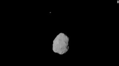 ルテティアの上に小さく写るのは――土星だ＝ESA提供