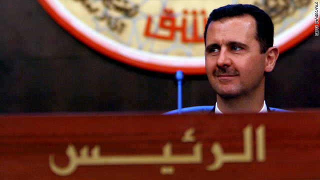 シリアのアサド大統領。ＦＢページの開設などに非難の声が上がっている