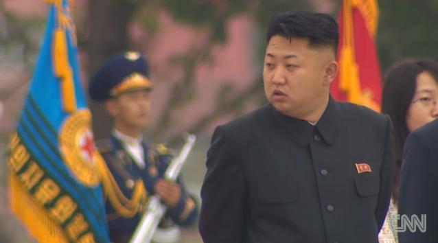 北朝鮮の金正恩第１書記。北朝鮮から韓国に「敵対的軍事行為」の中止が提案された