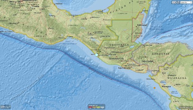 メキシコ南部でＭ６．９の地震が発生し死者が出た＝ＵＳＧＳ提供