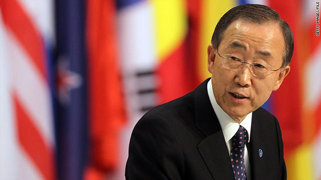 国連の潘事務総長。北朝鮮の工業団地訪問が同国の通告により突如キャンセルされた