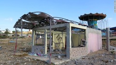 紛争によって破壊された建物