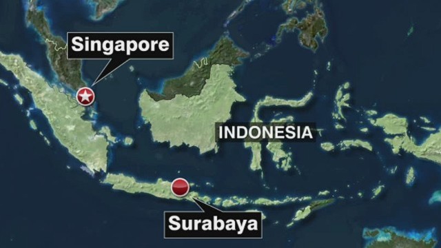 インドネシア・スラバヤ発シンガポール行きのエアアジア機が消息不明に