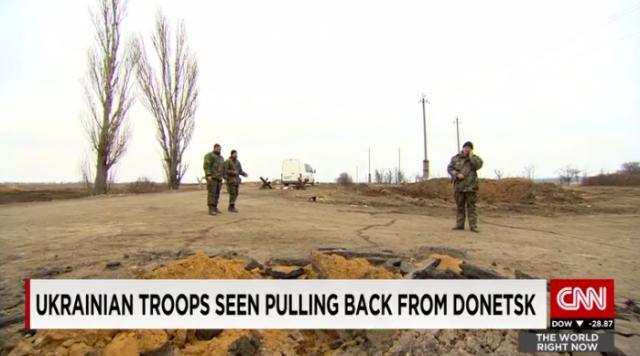 ミンスクでの合意後、一部地域で衝突はあるものの全体として戦闘は減った