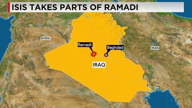 イラク西部ラマディの一部をＩＳＩＳが制圧したという