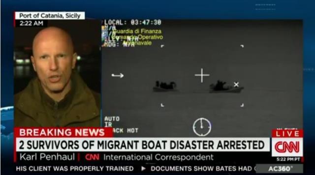 数百人の難民を乗せた船が地中海で沈没