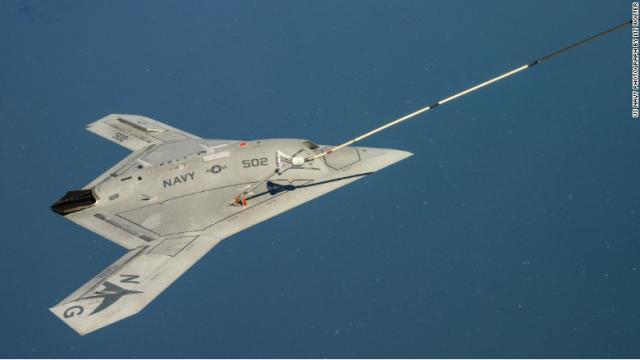 空中空輸する無人戦闘機「Ｘ－４７Ｂ」