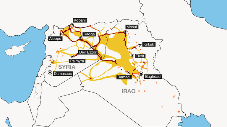 シリアやイラクで勢力を維持するＩＳＩＳは国際的な勢力拡大を狙っている