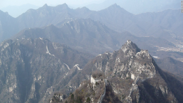 北京から約９０キロに位置する万里の長城の一部、箭扣長城