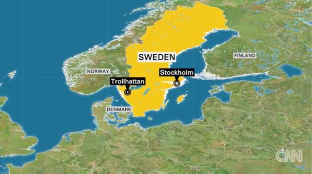 スウェーデン南西部の学校で、刃物を持った男による襲撃事件が起き、２人が死亡した