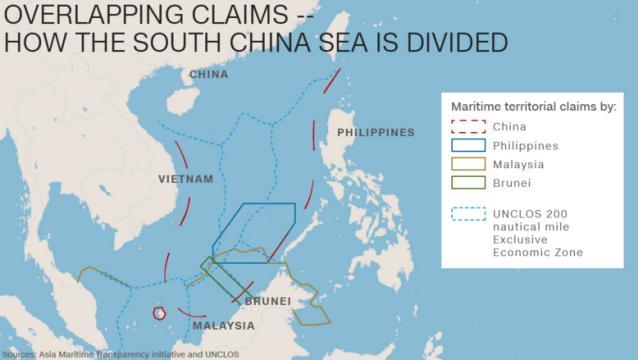 南シナ海では中国をはじめ、フィリピンやベトナムなども領有権を主張している