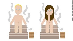 サウナを楽しむ裸の男女で、フィンランド人の「変人ぶり」をアピール＝Ministry of Foreign Affairs Finland/Bruno Leo Ribeiro