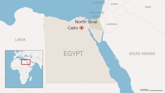 シナイ半島に拠点を置くＩＳＩＳ系組織の幹部がエジプト治安部隊との銃撃戦で死亡した