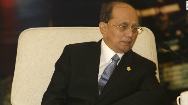 ミャンマーのテインセイン大統領。スーチー氏との会談に合意した