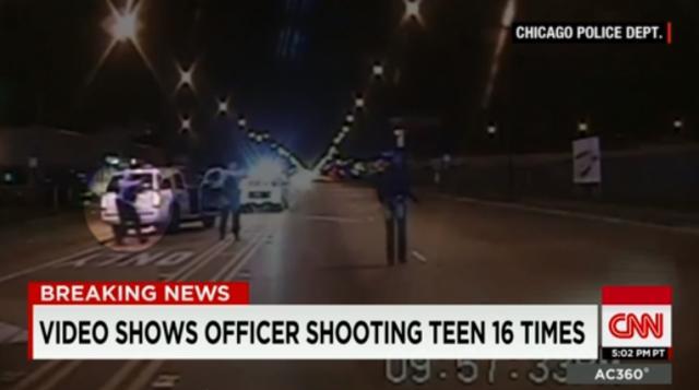 シカゴ警察はパトカーのビデオがとらえた現場映像を公開した