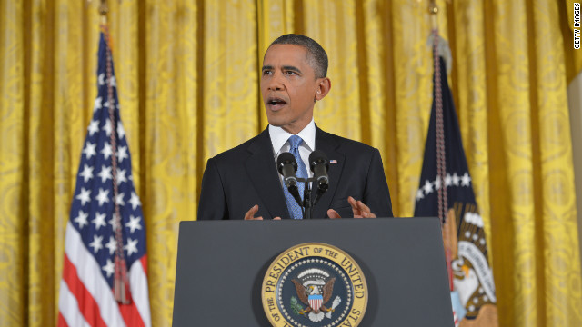 オバマ大統領が異例の執務室からの演説を行う