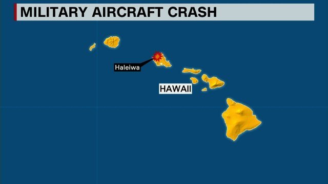 ハワイのオアフ島沖で米海兵隊の輸送ヘリ同士が衝突か