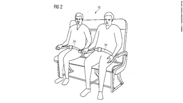 エアバスが「ベンチ方式」座席の特許を申請