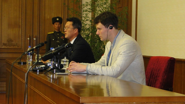 北朝鮮側はワームビアさんが米国内の組織から「任務」を依頼されたと主張＝北朝鮮政府
