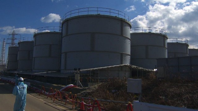 復旧作業が進む東京電力福島第一原発＝１６年２月