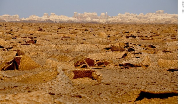 エチオピア北東部に広がるダナキル砂漠
