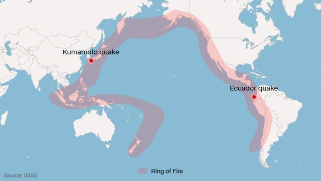 熊本とエクアドルで起きた地震に関係はあるのか？