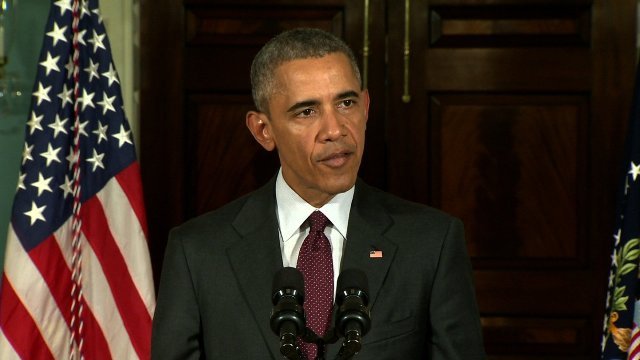 対ＩＳＩＳ戦に向け、シリアへの米軍増派を表明するとみられるオバマ米大統領