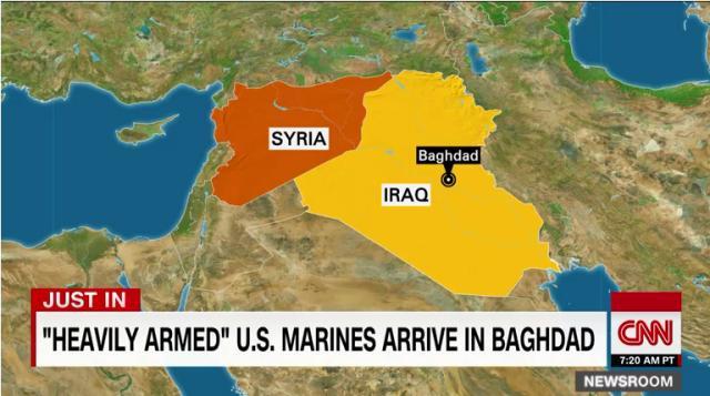 米海兵隊員２５人がバグダッドの米大使館に到着