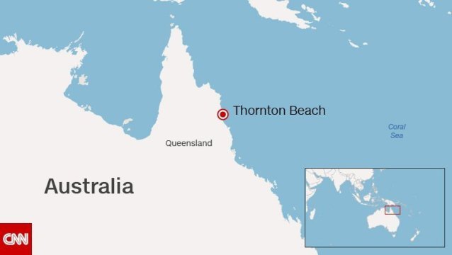 オーストラリア北東部のビーチで女性がワニに襲われた