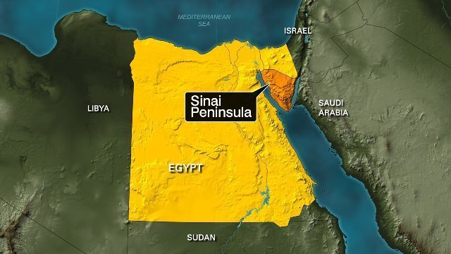 シナイ半島の拠点への空爆で、ＩＳＩＳ系武装集団の幹部メンバーを多数殺害したという