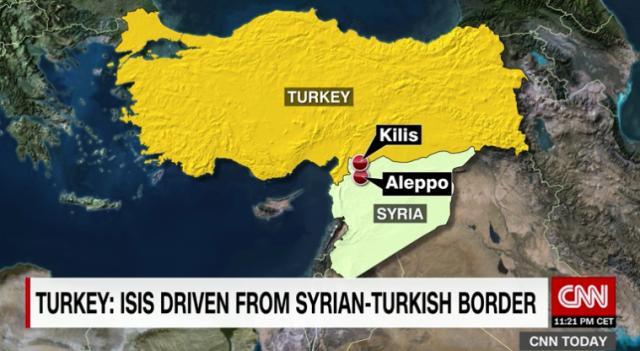トルコ軍の侵攻はシリア国境近くの都市キリスを拠点に行われた
