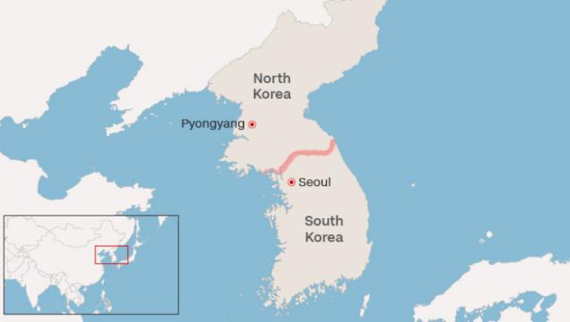 北朝鮮軍兵士が軍事境界線を越えて韓国側へ逃亡