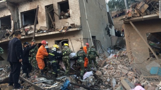 中国・陝西省にある集合住宅で爆発があり、死者が出た