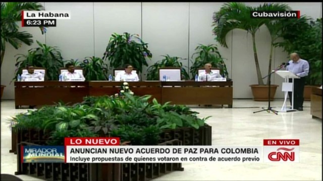 コロンビア政府とＦＡＲＣが新たな和平案で合意した