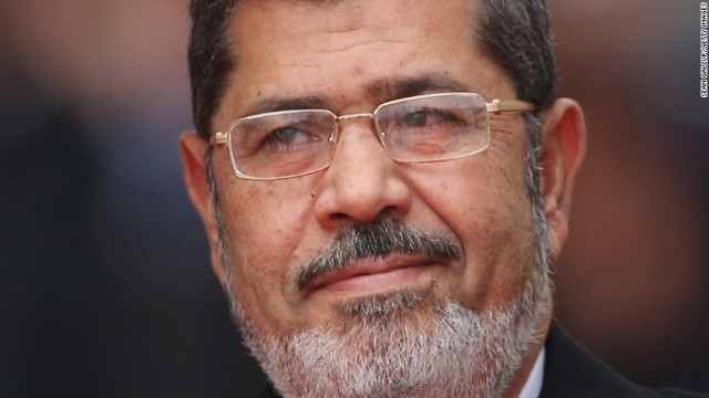 エジプトのムルシ元大統領。死刑判決が破棄された