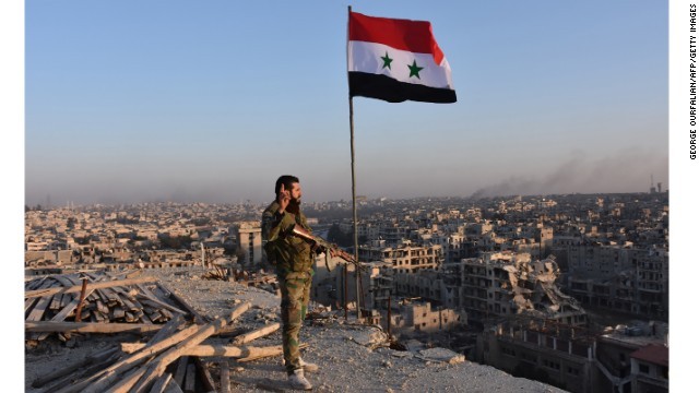 シリアのアサド大統領はアレッポの「解放」を祝う国民へのメッセージを発表