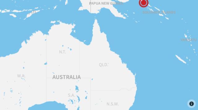 パプアニューギニアでＭ７．９の地震が発生